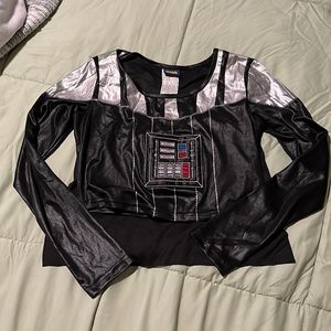 Stars Wars cropped costume top w. removable cape